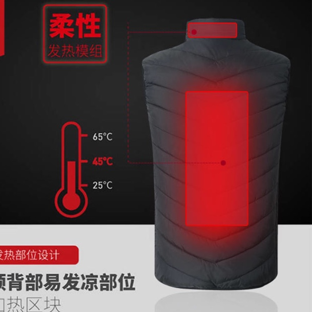 Thermal heating vest. 3 temperatures. Great gift! - Picture 2 of 7